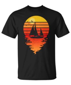 Classic SailboatSunset SailboatRetro Sailboat Unisex T-Shirt