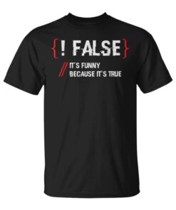 Coder Programmer False Unisex T-Shirt