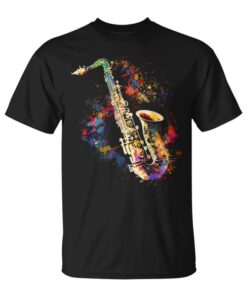 Colorful Saxophone Musician Saxophone Gift For Saxophonists Unisex T-Shirt
