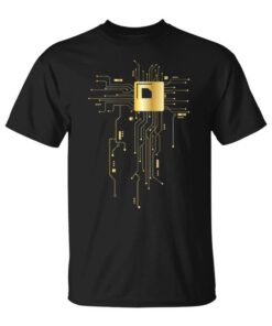 Computer Circuit Cpu Core Chip Electronics Unisex T-Shirt