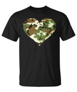 Cool Camouflage Heart Sleeveless Unisex T-Shirt