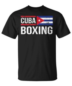 Cuba Boxing Cuban Flag Gym Sparring Training Amateur Sport Unisex T-Shirt