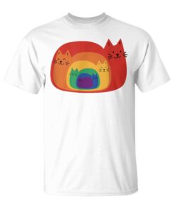 Cute Adorable Rainbow Cat Unisex T-Shirt