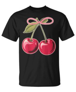Cute Cherries Cherry Bow Fashion Cherry Unisex T-Shirt