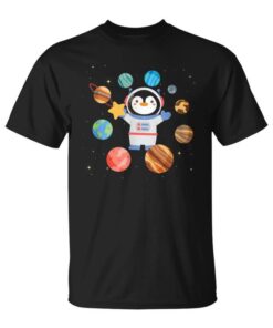 Cute Penguin Astronaut Galaxy Space Penguins Unisex T-Shirt