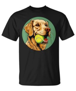 Cute Retriever With Tennis Ball Tennis Ball Dog Unisex T-Shirt