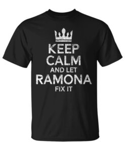 Cuteintage Personalized Keep Calm For Ramona Unisex T-Shirt