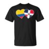 Dominican Colombian Flag Heart Dominican Republic Colombia Unisex T-Shirt