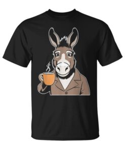 Donkey Coffee Farmer Farm Animals Mule Donkey Unisex T-Shirt