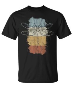 Dragonfly Retro Insect Drawing Unisex T-Shirt