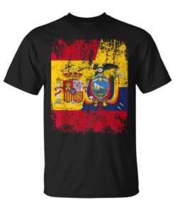 Ecuador Spain Friendship Flag Ecuador Unisex T-Shirt