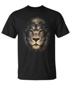 Elegant African Lion Head With Eyes And Mane Unisex T-Shirt