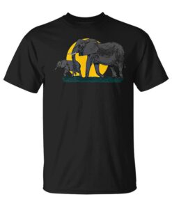 Elephant Print Animal Print Unisex T-Shirt