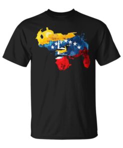 Enezuelan Map Enezuelan Flag Gift Enezuela De Color Unisex T-Shirt