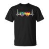 Ethiopia Spain Heartbeat Ethiopian Flag Unisex T-Shirt