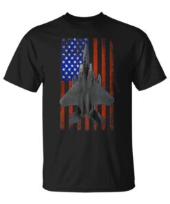 F-15 Eagle Jet Airplane Flagintage Unisex T-Shirt