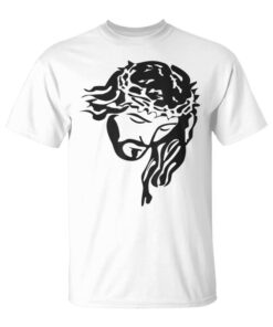 Face Of Jesus Christ With Crown Of Thorns Christian Unisex T-Shirt