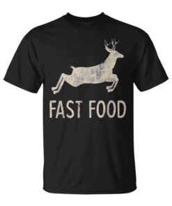 Fast Food Deer Hunting Mens Unisex T-Shirt