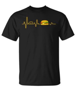 Fast Food Heartbeat I Love Hamburger Unisex T-Shirt