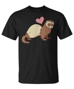 Ferret Animal Mammal Love Domestic Pet Ferrets Unisex T-Shirt