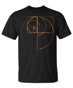Fibonacci Golden Ratio Circle Unisex T-Shirt