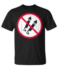 Firecrackers Prohibited No Fireworks Symbol Unisex T-Shirt