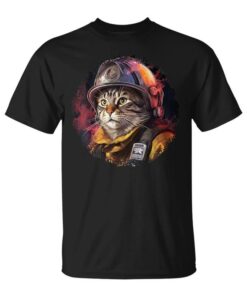 Firefighter Cat Unisex T-Shirt