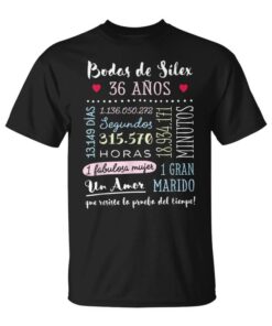 Flint Weddings 36 Years Wedding Anniversary Gift Unisex T-Shirt