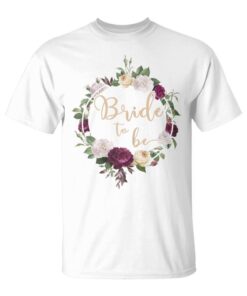 Flower Crown For Bride With Text Bride To Be Unisex T-Shirt