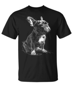 French Bulldog Graphic Pet Artwork Dog Bulldog Unisex T-Shirt