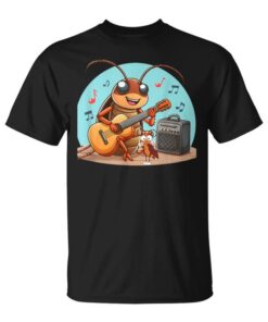 Funny Cockroach Cockroach Playing Guitar Cockroach Mem Unisex T-Shirt