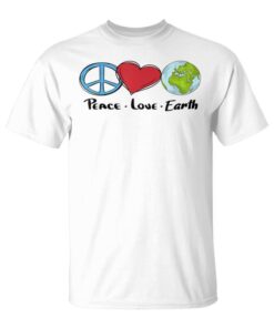 Funny Earth Day Peace Love Earth April 22 For Boys Girls Kid Unisex T-Shirt