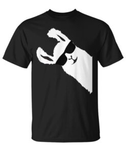 Funny Llama Alpaca Wearing Sunglasses Unisex T-Shirt