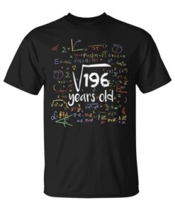 Funny Square Root Of 196 13th Birthday 14th Year Old Math Unisex T-Shirt