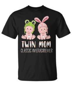 Funny Twin Mom Cartoon Graphic Design Unisex T-Shirt