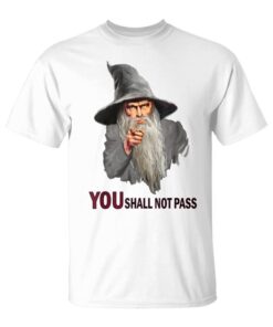 Funny You Shall Not Pass Wizard Unisex T-Shirt