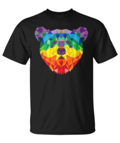 Geometric Bear Lgbt Rainbow Flag Gay Pride Sleeveless Unisex T-Shirt