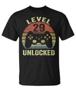 Gifts For Men 29 Years Old Birthday Level 29 Unlocked Unisex T-Shirt