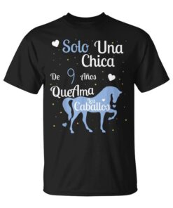 Girl 9 Years Old Original Gift Horse Gift Gentlemen Girl Unisex T-Shirt