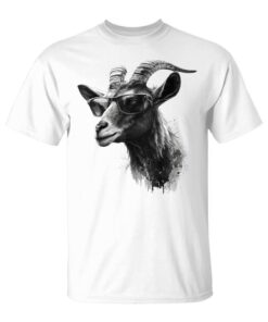 Goat Sunglasses Goat Animal Design Unisex T-Shirt