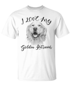 Golden Retriever I Love My Dog Golden Retriever Unisex T-Shirt