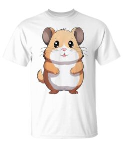 Hamster Animal Print Graphic Portrait Art Cute Hamster Unisex T-Shirt