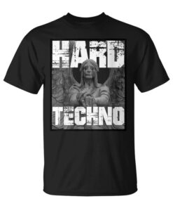 Hard Techno Rave Angel Statue Neck Unisex T-Shirt