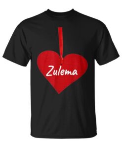 Heart Zulema Personalized Gift I Love Zulema Unisex T-Shirt