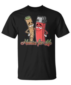 Homies For Life Joint And Lighter Weed Unisex T-Shirt