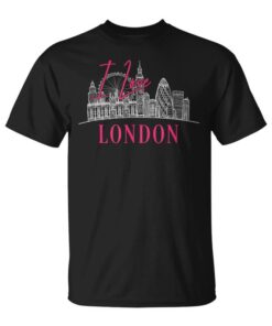 I Love London England Iconic Landmarks City Skyline Souvenir Unisex T-Shirt