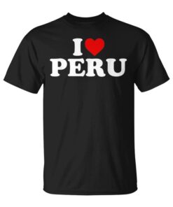 I Love Peru Heart Unisex T-Shirt