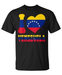 I Loveenezuela I Love Caracasenezuela Flag Heart Graphic Unisex T-Shirt