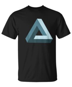 Impossible Penrose Triangle 3D Optical Illusion Art Math Unisex T-Shirt