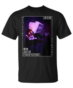 Japanese Aesthetic Cyberpunk Cyborg 80S Futurism Unisex T-Shirt